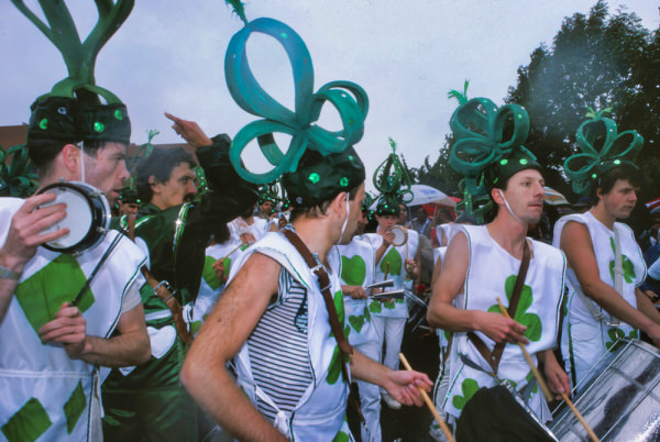 Ian-holmes-lewis-playing-tamborim-1986-Notting-Hill-Carnival - London School of Samba