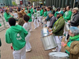 London School of Samba at London Marathon 2024 - 1